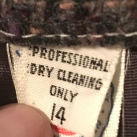 Vintage Wool Woven Pencil Skirt Sz 8 - Picture 3 of 7